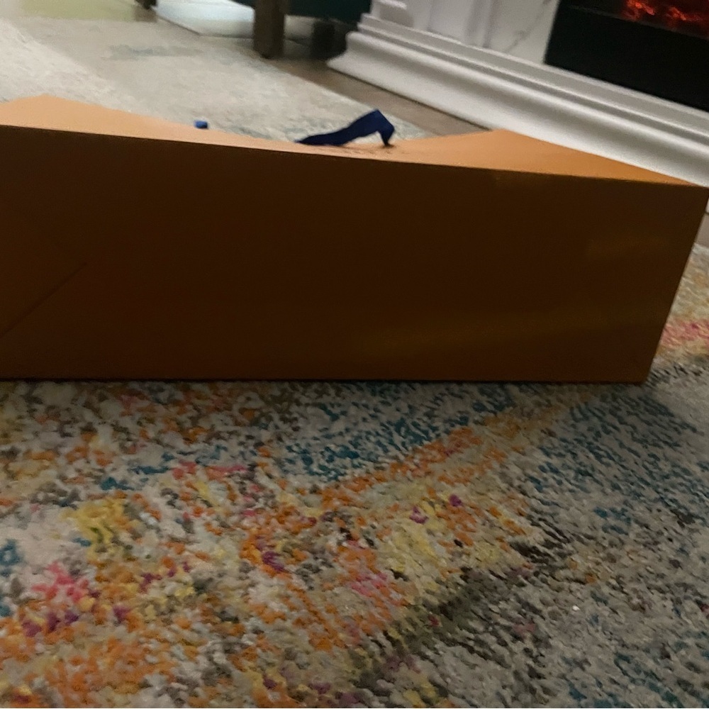 Two Bold Orange shopping Bags 🛍️ with Blue lettering and Handles - Picture 6 of 6